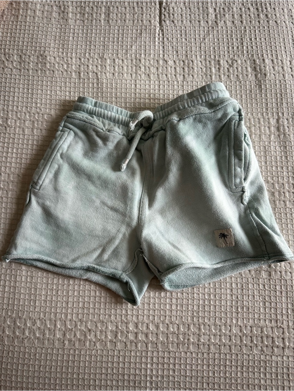 art class Sage Green Drawstring Kids Shorts